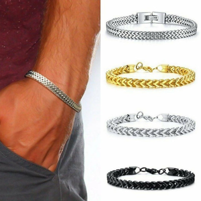 Trendy Stainless Steel Bracelet For Men - My Store