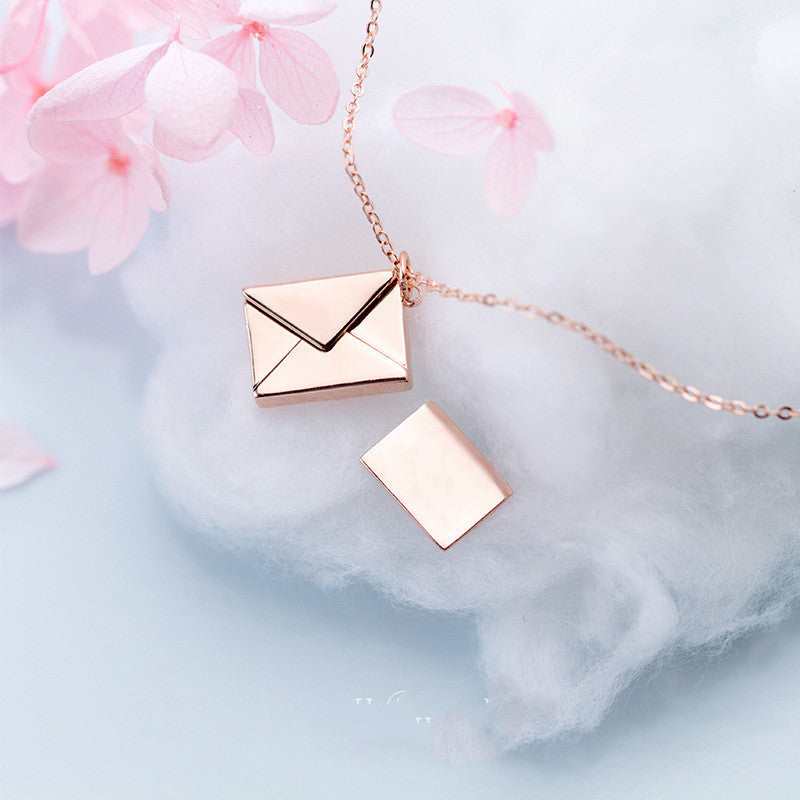 Envelop Necklace Women Lover Letter Pendant - My Store