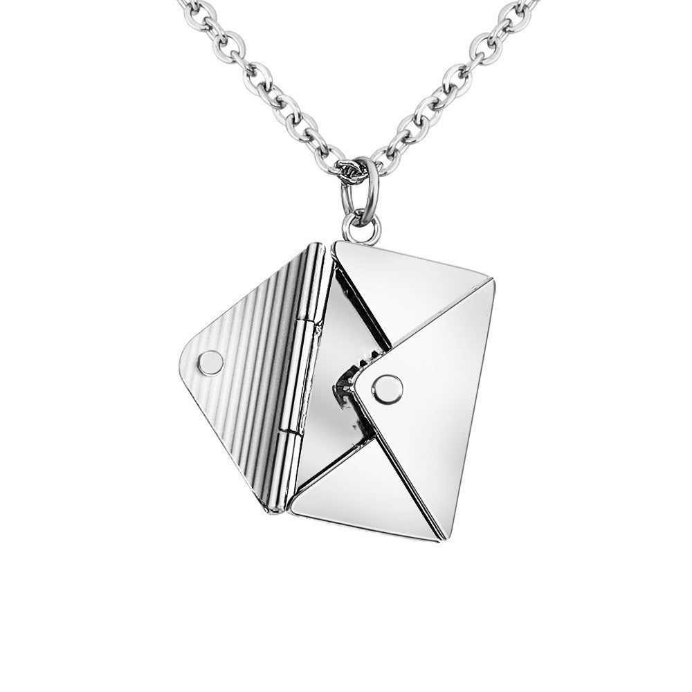 Envelop Necklace Women Lover Letter Pendant - My Store