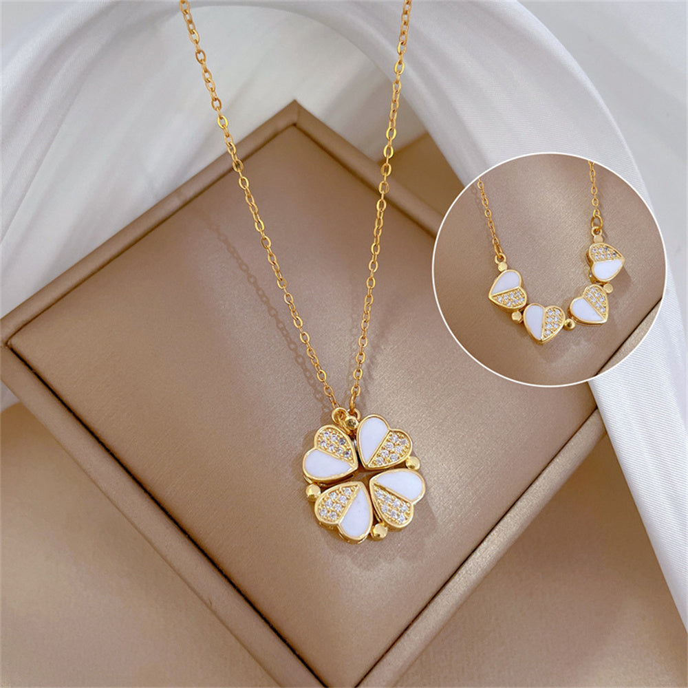 Luxury Four Leaf Clover Pendant Necklace - My Store