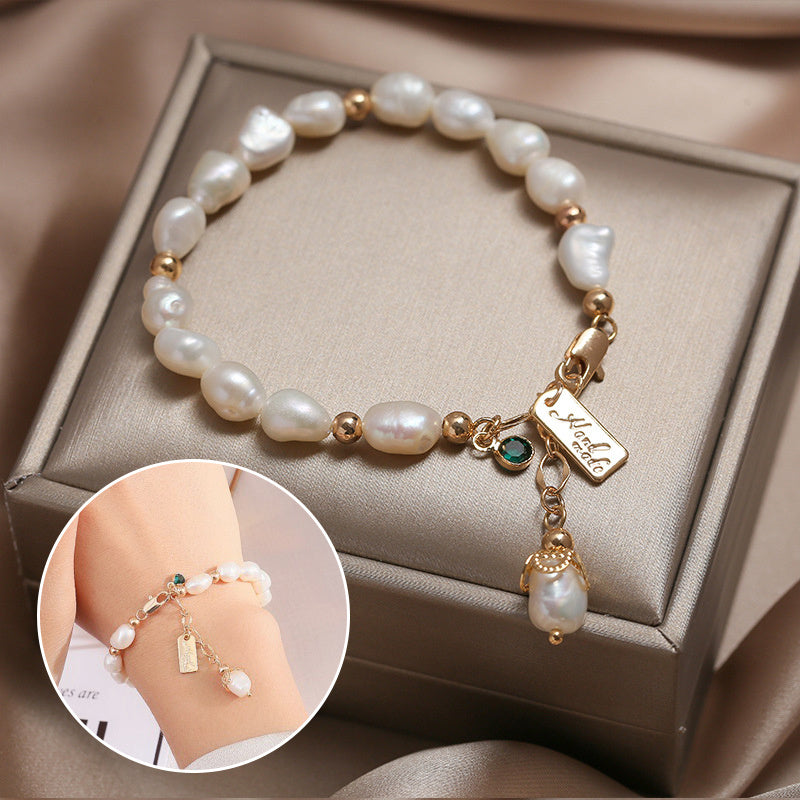 Natural Zircon Pearl Bracelet - My Store