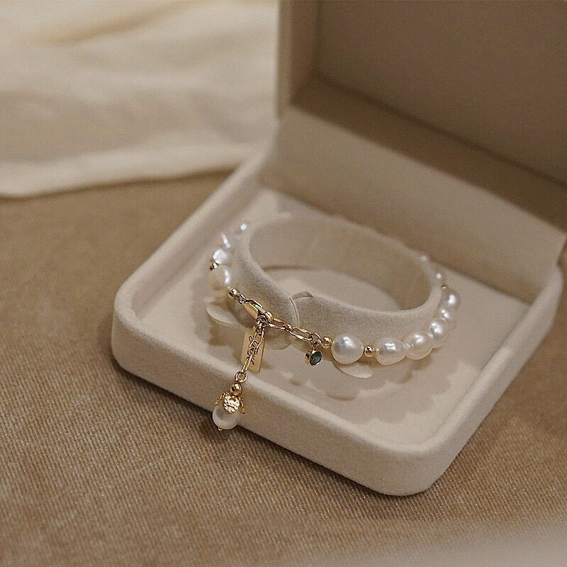 Natural Zircon Pearl Bracelet - My Store